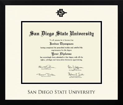San Diego State University diploma frame - Icon in Gotham