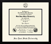 San Jose State University diploma frame - Icon in Gotham