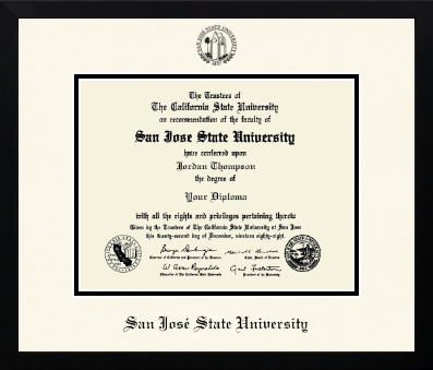 San Jose State University diploma frame - Icon in Gotham