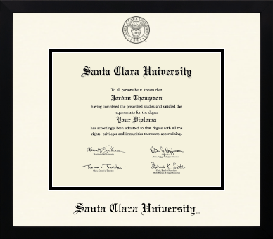 Santa Clara University diploma frame - Icon in Gotham