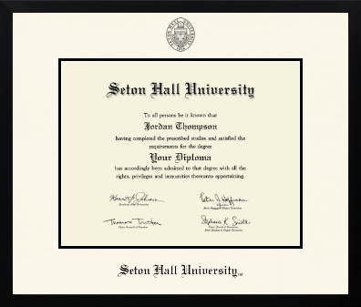 Seton Hall University diploma frame - Icon in Gotham