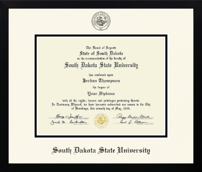 South Dakota State University diploma frame - Icon in Gotham