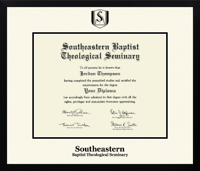 Southeastern Baptist Theological Seminary diploma frame - Icon in Gotham