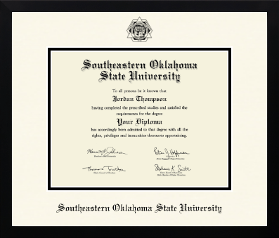 Southeastern Oklahoma State University diploma frame - Icon in Gotham
