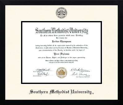 Southern Methodist University diploma frame - Icon in Gotham