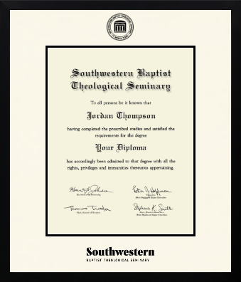 Southwestern Baptist Theological Seminary diploma frame - Icon in Gotham