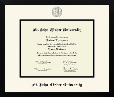St. John Fisher University diploma frame - Icon in Gotham