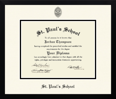 St. Paul's School diploma frame - Icon in Gotham