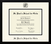 St. Paul's School For Girls diploma frame - Icon in Gotham