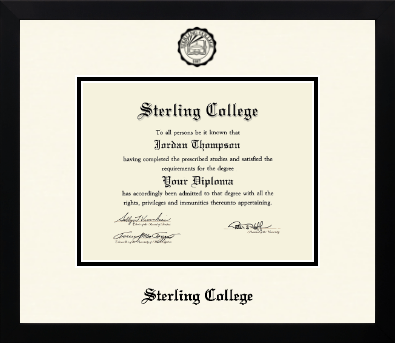 Sterling College diploma frame - Icon in Gotham