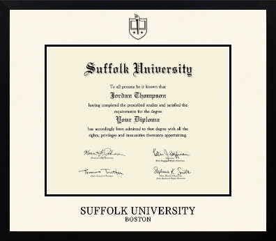Suffolk University diploma frame - Icon in Gotham