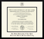 The SUNY Downstate Health Sciences University diploma frame - Icon in Gotham