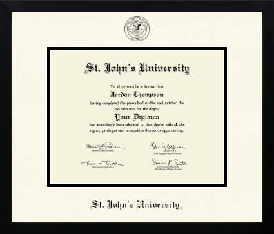 St. John's University, New York diploma frame - Icon in Gotham