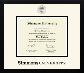Simmons University diploma frame - Icon in Gotham
