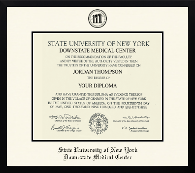 SUNY Downstate Medical Center diploma frame - Icon in Gotham