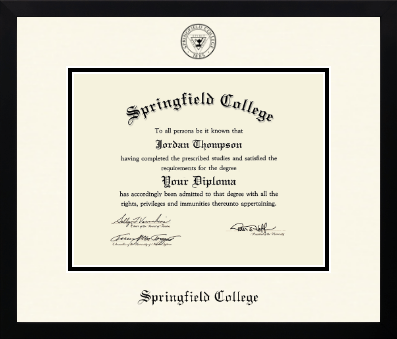 Springfield College diploma frame - Icon in Gotham