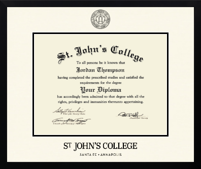 St. John's College-Annapolis diploma frame - Icon in Gotham