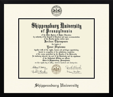 Shippensburg University diploma frame - Icon in Gotham