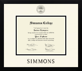 Simmons College diploma frame - Icon in Gotham