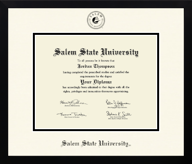 Salem State University diploma frame - Icon in Gotham