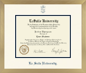 La Salle University diploma frame - Icon in Chardonnay