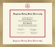 Saginaw Valley State University diploma frame - Icon in Chardonnay