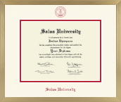 Salus University diploma frame - Icon in Chardonnay