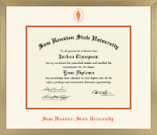 Sam Houston State University diploma frame - Icon in Chardonnay