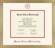 Santa Clara University diploma frame - Icon in Chardonnay