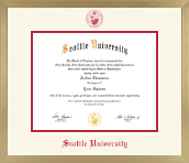 Seattle University diploma frame - Icon in Chardonnay