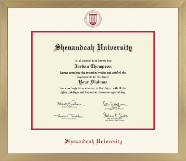 Shenandoah University diploma frame - Icon in Chardonnay