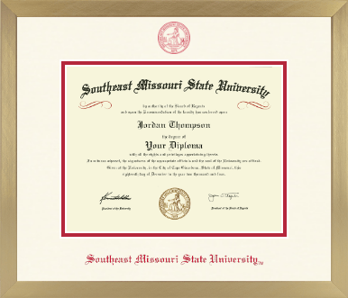 Southeast Missouri State University diploma frame - Icon in Chardonnay