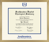 Southeastern Baptist Theological Seminary diploma frame - Icon in Chardonnay