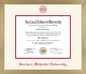 Southern Methodist University diploma frame - Icon in Chardonnay