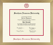 Southern Nazarene University diploma frame - Icon in Chardonnay