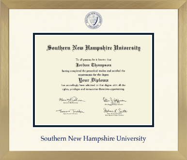 Southern New Hampshire University diploma frame - Icon in Chardonnay