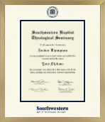 Southwestern Baptist Theological Seminary diploma frame - Icon in Chardonnay
