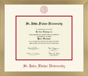St. John Fisher University diploma frame - Icon in Chardonnay