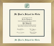 St. Paul's School For Girls diploma frame - Icon in Chardonnay
