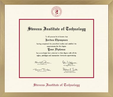 Stevens Institute of Technology diploma frame - Icon in Chardonnay