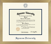 Syracuse University diploma frame - Icon in Chardonnay