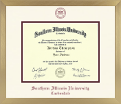 Southern Illinois University Carbondale diploma frame - Icon in Chardonnay