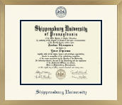 Shippensburg University diploma frame - Icon in Chardonnay