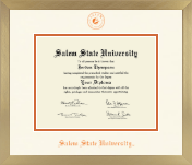 Salem State University diploma frame - Icon in Chardonnay