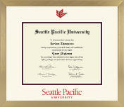 Seattle Pacific University diploma frame - Icon in Chardonnay