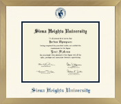 Siena Heights University diploma frame - Icon in Chardonnay