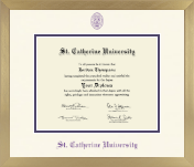 St. Catherine University diploma frame - Icon in Chardonnay