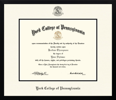 York College of Pennsylvania diploma frame - Icon in Gotham