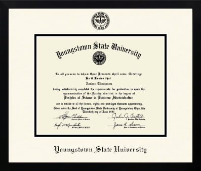 Youngstown State University diploma frame - Icon in Gotham