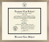 Vermont Law School diploma frame - Icon in Light Champagne